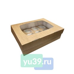 Упаковка Оригамо под 12 маффинов, р-р 330*250*100 1/50