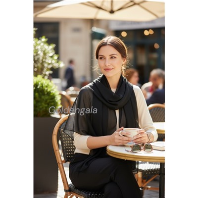 Шарф шифоновый однотонный Арт 0984/12