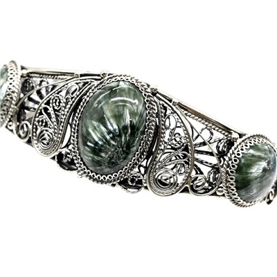 Браслет серафинит, 20,5 см.