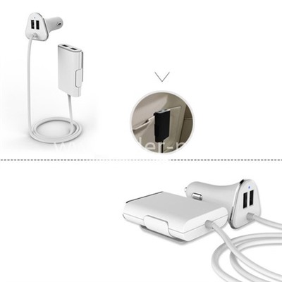 АЗУ 4 USB выхода (9600mAh) AWEI C-400 провод 1.8м. (черный)