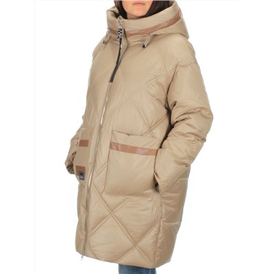 9782 BEIGE Куртка зимняя женская (200 гр. холлофайбера)