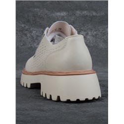 03-HY8-1D BEIGE Полуботинки женские (натуральная кожа)