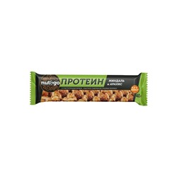 «Nut&Go», батончик Protein миндаль и арахис, 36 г (упаковка 18 шт)