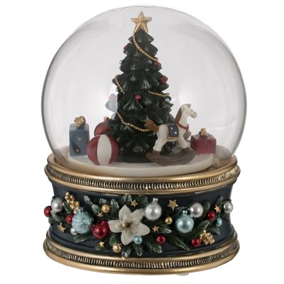 GAEM Фигурка декоративная "Рождество" в стекл шаре (муз, движ, ААх3,н/п), L11 W11 H14 см