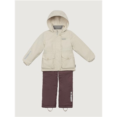 Комплект утеплённый для девочки NIKASTYLE 7м2225 Кешью шоколад