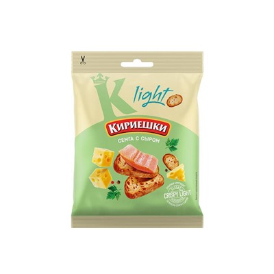 «Кириешки Light», сухарики со вкусом «Сёмга с сыром», 33 г