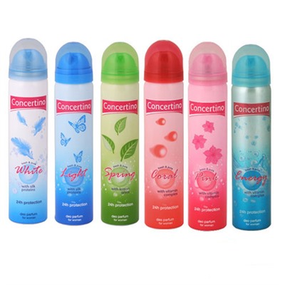 Дезодорант-спрей женский Concertino Spring Fresh&amp;Pure Парфюмированный, 75мл