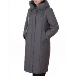 A616 GRAY Пальто зимнее женское (верблюжья шерсть, +120 гр. холлофайбер)