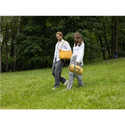 Плед для пикника и отдыха на пляже Smart Picnic, горчичный