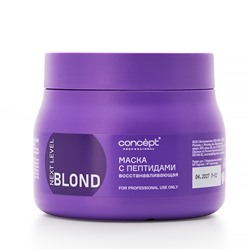 Concept Маска для волос восстанавливающая с пептидами / Next Level Blond Mask Restoration With Peptides, 400 мл
