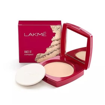 Компактная пудра: оттенок Коралл (9 г), Face It Compact Coral, произв. Lakme