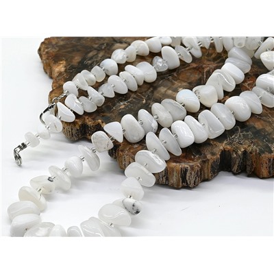 Бусы из Кахолонга галтовка на увеличение 5-15мм, 50см