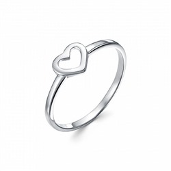 Кольцо родированное серебро 925*