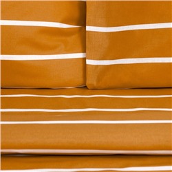 Постельное бельё Этель Евро Mustard stripes 200х217см, 220х240см, 70х70см-2 шт, 100% хлопок,поплин
