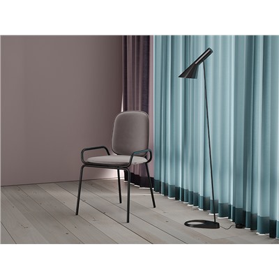 Стул Ror, Double Frame, велюр, черный/серый