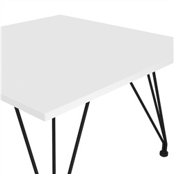 Столик журнальный SHT-TU29/H36/ЛДСП 60/60
                        черный муар / белый