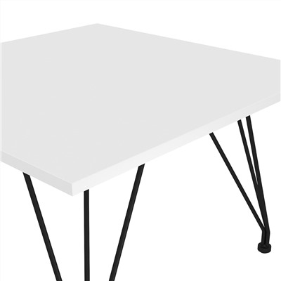 Столик журнальный SHT-TU29/H36/ЛДСП 60/60
                        черный муар / белый