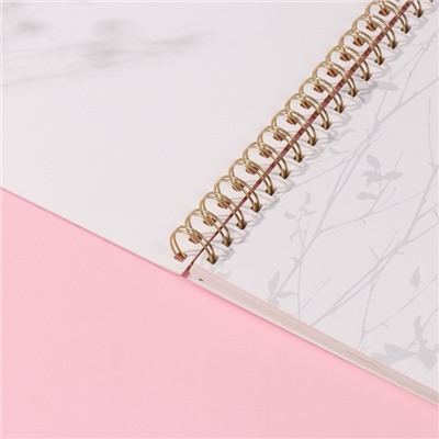 Фотоальбом на спирали 20 листов «Контур. Природа», объёмный элемент и 4 вкладки, 24×24 см