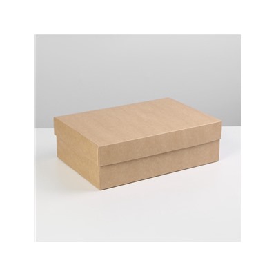 Коробка подарочная складная крафтовая, упаковка, 30×20×9 см