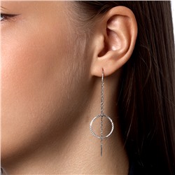 Серьги родированные серебро 925*