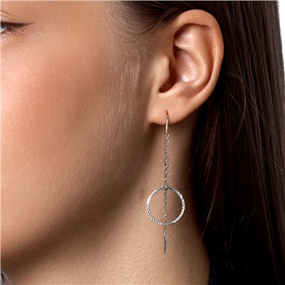 Серьги родированные серебро 925*