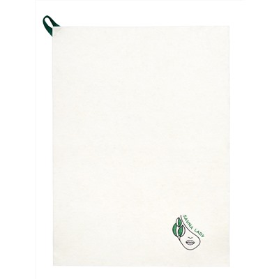 Коврик для бани и сауны с вышивкой "Sauna lady", 38х52см, войлок белый