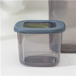 Банки для сыпучих с вакуумной крышкой, набор 3 шт., 550 мл, 1.2 л, 1.75 л, серые