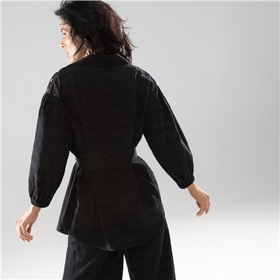 Рубашка, Пик элегантности (super black, с поясом)