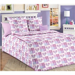 КПБ Любовь 1 розовый поплин Текс-Дизайн