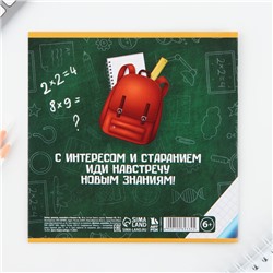 Подарочный набор, блокнот А6, 16 л, диплом и наклейки «Набор Выпускника Вперед к знаниям!»