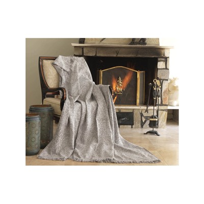 Покрывало Накидка на Диван 170x220 см. 100% Хлопок Keten Linen Kahve