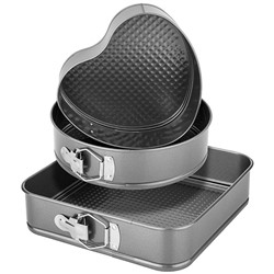 НАБОР ФОРМ ДЛЯ ВЫПЕЧКИ ИЗ 3 ШТ.26*26*7,5/25*25*7,5/22*22*7,5 СМ.