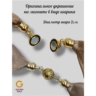 Платок на шею с украшением Артикул 2455/19