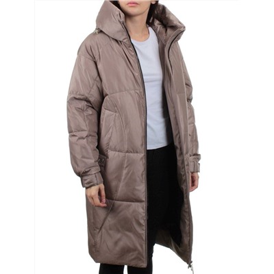 118 LILAC/BEIGE Пальто зимнее женское (холлофайбер 200 гр.)