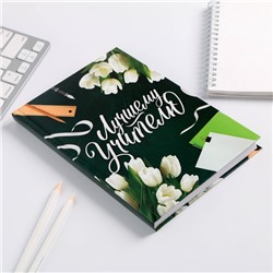 Ежедневник «Лучшему Учителю», формат А5, твёрдая обложка картон 7БЦ, 160 листов