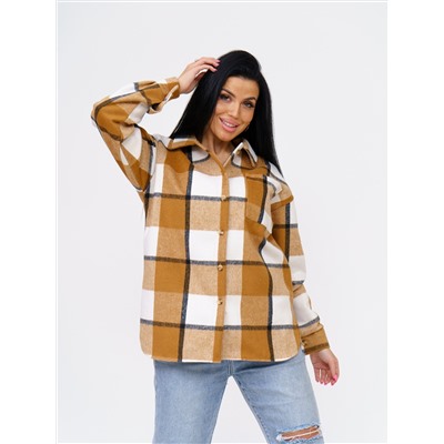 930 Рубашка клетка коричневый Свт