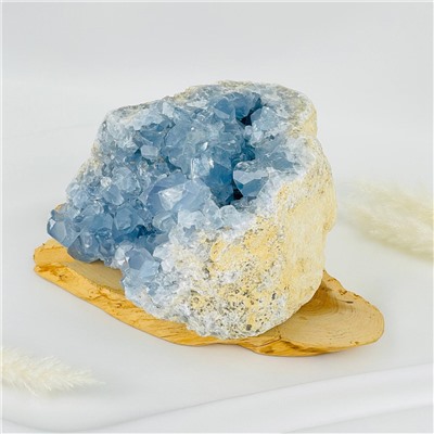 Радуга Самоцветов Друза Целестина на подставке