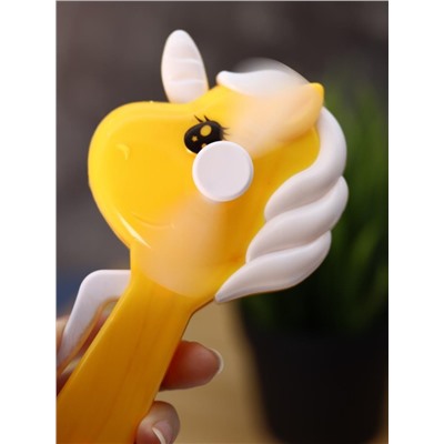 Портативный механический ручной вентилятор «Unicorn», mix, шоу-бокс 24 шт.