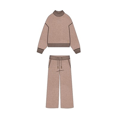 Комплект для девочки: джемпер, брюки