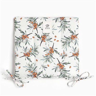 Подушка на стул Этель Berry garden, 42×42 см, 100% хлопок, репс 210 г/м²