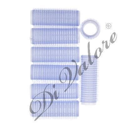 Di Valore 301-212 Бигуди "Липучка" СИНИЕ 8шт Д2см длина 6,2см