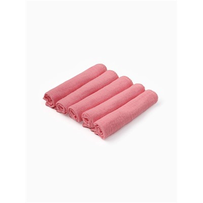 Набор платочков Крошка Я Raspberry 20*20 см-5 шт, муслин, 100 % хлопок