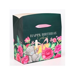 Пакет подарочный-коробка, 28×20×13 см Happy Birthday, упаковка, Me To You