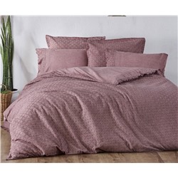 2 сп. Евро Комплект Постельного Белья Cotton Saten Ella Pudra Çift - EcoCotton