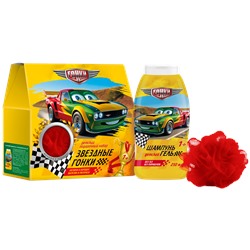ТАЧКИ Набор ЗВЁЗДНЫЕ ГОНКИ (Шампунь-Гель250+Мочалка)