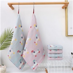 Cartoon towel, gauze scarf, wholesale