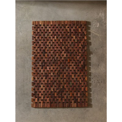 Коврик из тикового дерева, 60×40×0.7 см