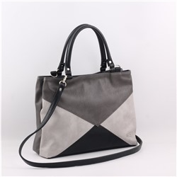 Сумка 1030 мульти итальянский серо-черный ФОРМАТ "А4" ХИТ продаж