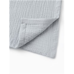 Пончо муслиновое детское LoveLifе, 56×70 см, 100% хлопок, 120 г/м², серо-голубое