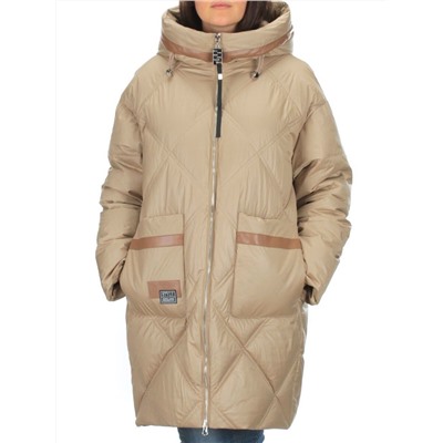 9782 BEIGE Куртка зимняя женская (200 гр. холлофайбера)